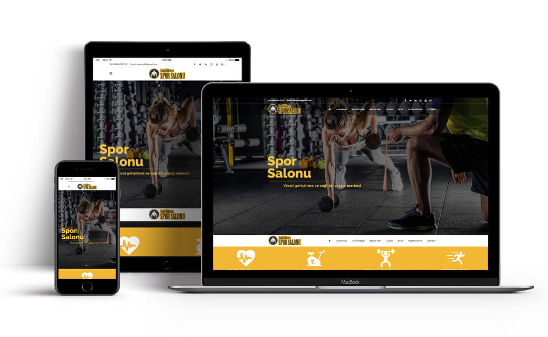Spor Salonu Body Fitness Web Tasarım