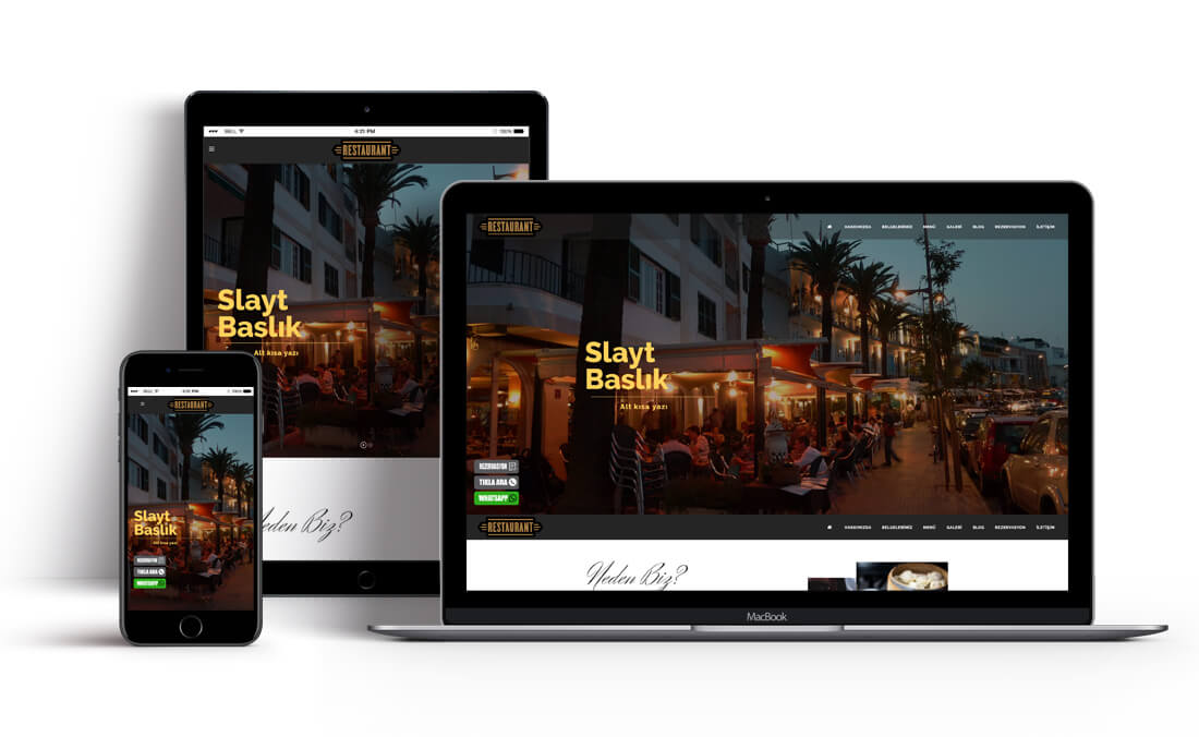 Restaurant Cafe Web Sitesi Tasarımı 1